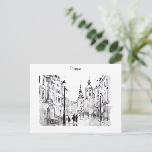 Prag Tschechische Republik Postkarte (Stehend Vorderseite)