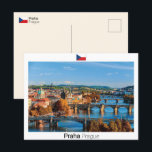 Prag - Tschechische Republik Postkarte<br><div class="desc">Ein Blick auf Prag die Hauptstadt Stadt der Tschechischen Republik.</div>