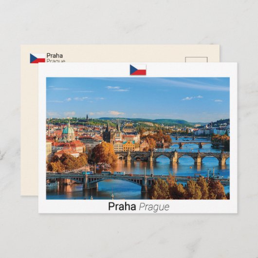 Prag - Tschechische Republik Postkarte (Vorne/Hinten)