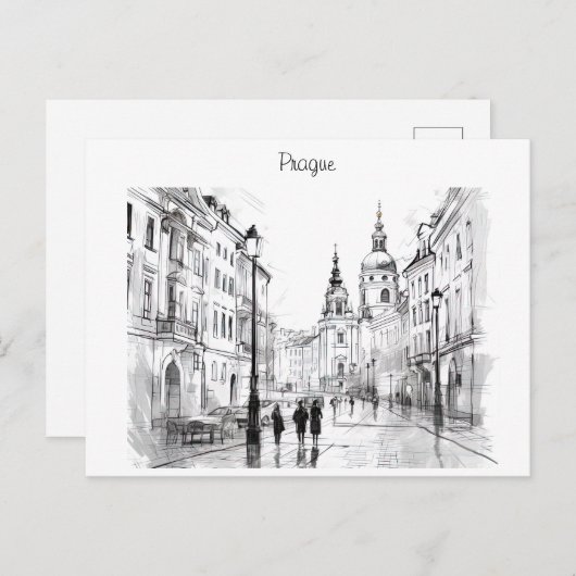 Prag Tschechische Republik Postkarte (Vorne/Hinten)