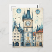 Prag Tschechische Republik Postkarte (Vorne/Hinten)