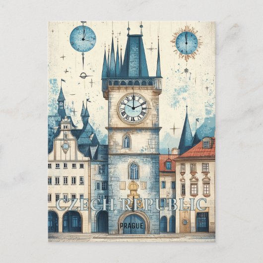 Prag Tschechische Republik Postkarte (Vorderseite)