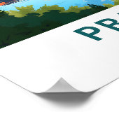 Prag Tschechische Republik Reisedrucke Poster (Ecke)