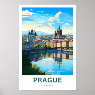 Prag Tschechische Republik Reisedrucke Poster