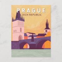 Prag Tschechische Republik Reisen Kunst Vintag