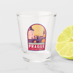 Prag Tschechische Republik Reisen Kunst Vintag Schnapsglas