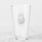 Prag Tschechische Republik Retro Distressed Circle Glas (Rückseite)