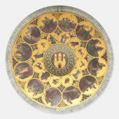 Prag, Tschechische Republik Runder Aufkleber (Vorderseite)