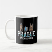 Prag Tschechische Republik Skyline Karte Kaffeetasse (Links)