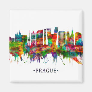 Prag Tschechische Republik Skyline Magnet