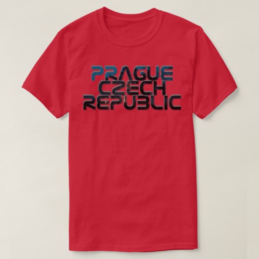 Prag Tschechische Republik T-Shirt (Design vorne)