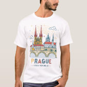Prag, Tschechische Republik T-Shirt (Vorderseite)