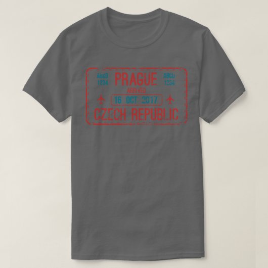 Prag Tschechische Republik T-Shirt (Design vorne)