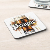 Prag, Tschechische Republik, von Natasha Us Getränkeuntersetzer (Linke Seite)