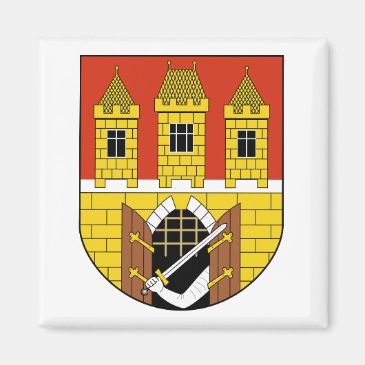 Prag, Tschechische Republik Wappen Magnet (Vorne)