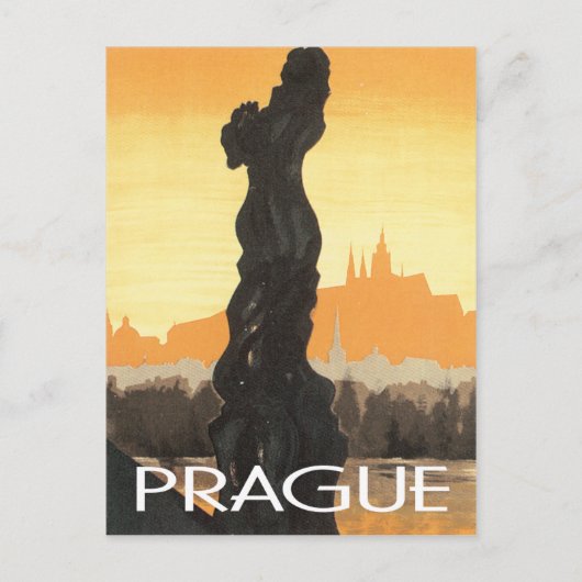 Prag, Tschechoslowakei vintage Postkarte (Vorderseite)