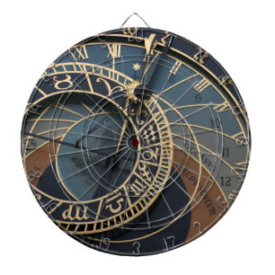Prag-Uhr Dartscheibe
