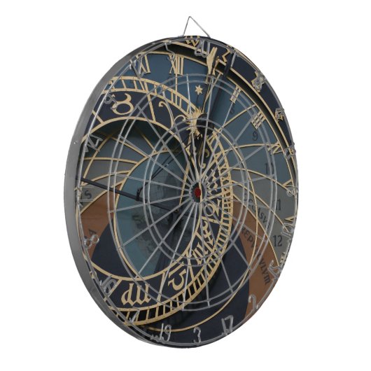 Prag-Uhr Dartscheibe (Vorderseite Links)