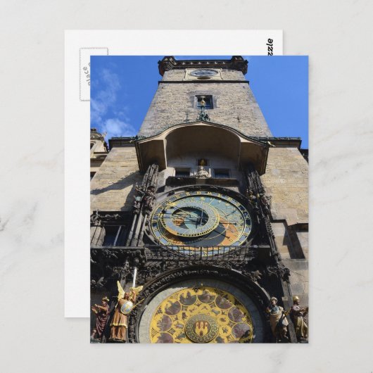 Prag, Uhrturm - Orloj, Tschechische Republik Postkarte (Vorne/Hinten)