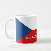Prag und Tschechische Flagge - historische Tschech Kaffeetasse (Links)