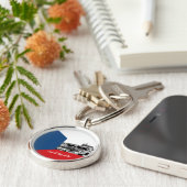 Prag und tschechische Flagge - historisches Tschec Schlüsselanhänger (Seite)