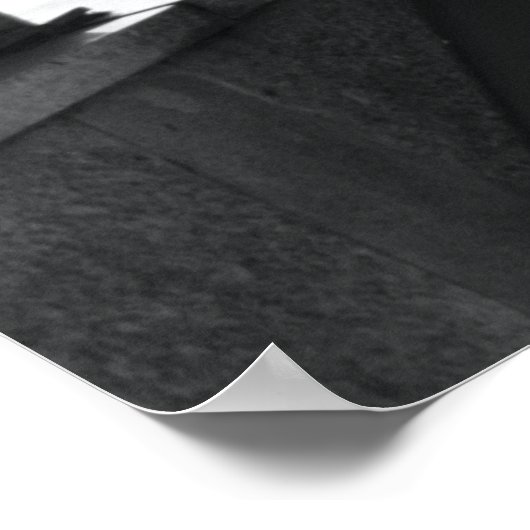 Prag Urban Noir: Escalator Light Poster (Ecke)