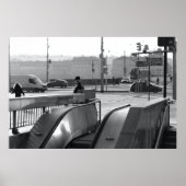 Prag Urban Noir: Escalator Light Poster (Vorne)