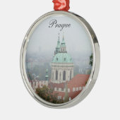 Prag-Verzierung Silbernes Ornament (Links)