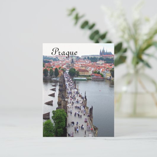 Prag View Postkarte (Stehend Vorderseite)