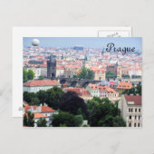 Prag View Postkarte (Vorne/Hinten)