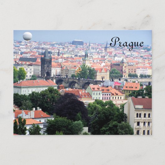 Prag View Postkarte (Vorderseite)
