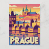 Prag Vintag Postkarte (Vorderseite)