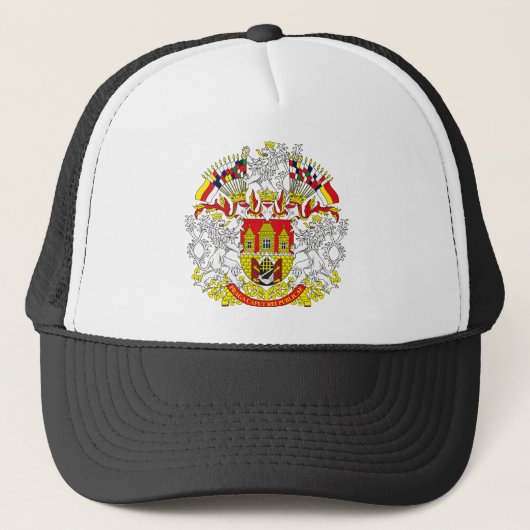 Prag-Wappen Hut Truckerkappe (Vorderseite)
