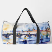 Prag - Wasserfarbskizze der Tschechischen Republik Duffle Bag (Vorderseite)