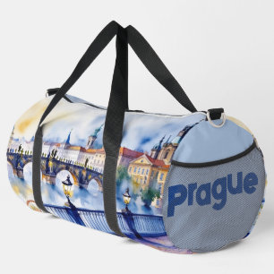 Prag - Wasserfarbskizze der Tschechischen Republik Duffle Bag