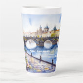 Prag - Wasserfarbskizze der Tschechischen Republik Milchtasse (Vorderseite)