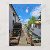 Prag Wassermühle - Ansichtskarte Postkarte (Vorderseite)