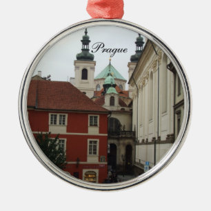 Prag-Weihnachtsverzierung Silbernes Ornament