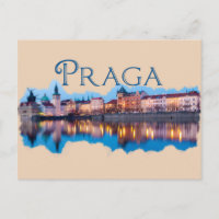Praga: Abend Skyline
