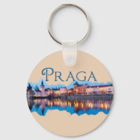Praga: Abend Skyline