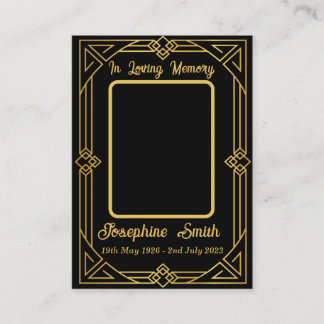 Pragante Beileid Memorial Foto Prayer Card Visitenkarte