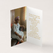 Prägante Gold Memorial Foto Folder Prayer Card (Innenseite)