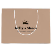 Prägantes Business-Custom-Logo-Shopping Große Geschenktüte (Vorderseite)