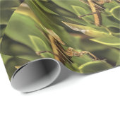 Pragation Mantis Portrait Insekt Kunst Geschenkpapier (Rolleneckpunkt)