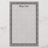 Prägeartige Aluminiummetallblick-Gewohnheit Briefpapier (Vorderseite)