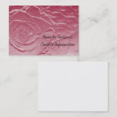 Prägeartige Blick-Rosen-Geschäfts-Karte Visitenkarte (Vorne/Hinten)