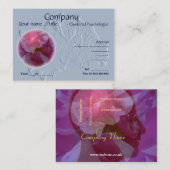 Prägeartige Blick-Rosen-Geschäftskarte Visitenkarte (Vorne/Hinten)