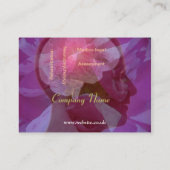 Prägeartige Blick-Rosen-Geschäftskarte Visitenkarte (Rückseite)