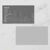Prägeartige Hafen-Stadt Visitenkarte (Vorne/Hinten)