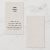 Prägeartige Logo-Visitenkarte Visitenkarte (Vorne/Hinten)